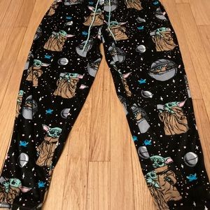 Womens baby yoda the child pajama pants size L